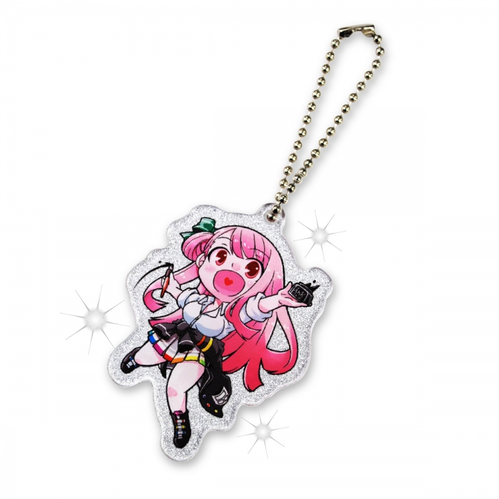 グリッターアクリルキーホルダー