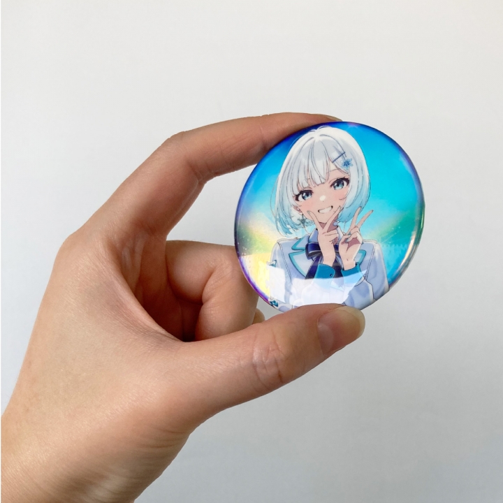 オーロラ缶バッジ57mm
