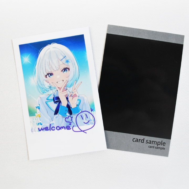 チェキ風厚盛ニスカード