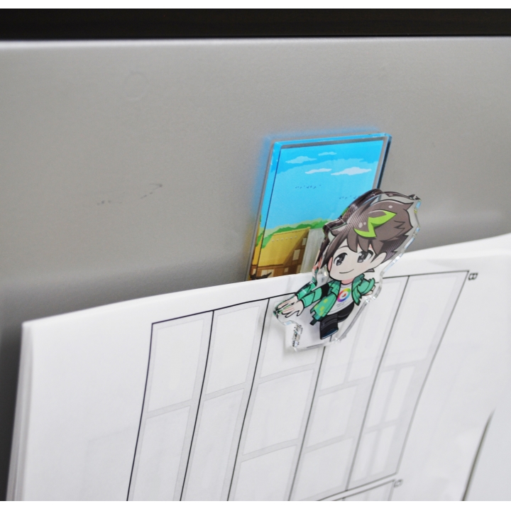 アクリルマグネットクリップ