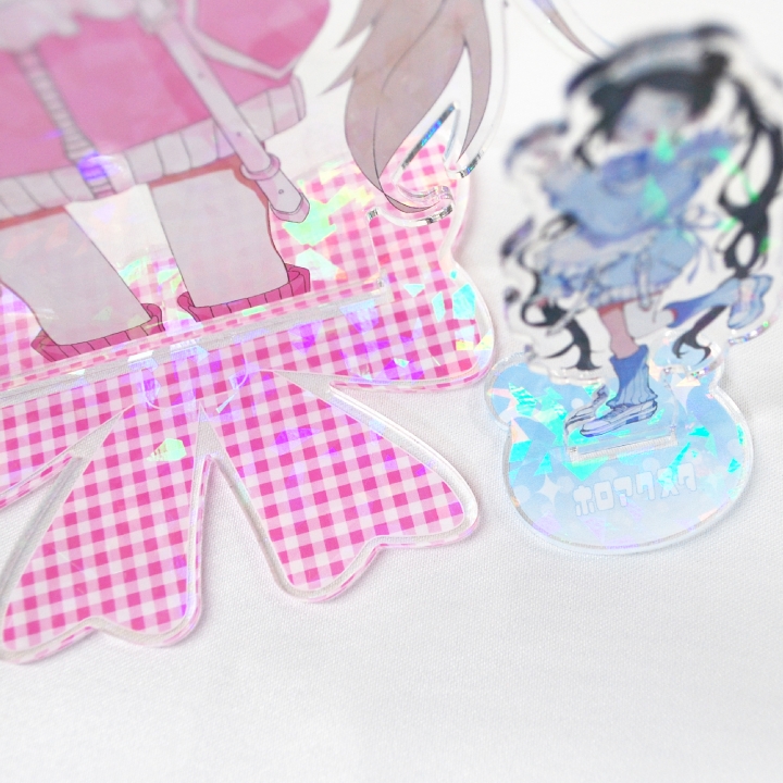 ホログラムアクリルスタンド(台座印刷あり)