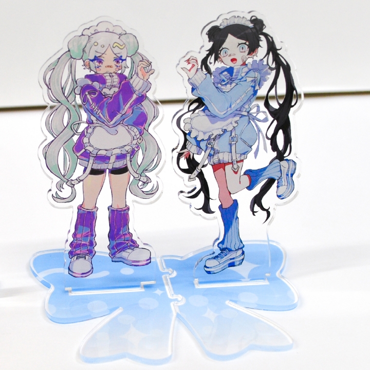 ペアアクリルスタンド（台座印刷あり）