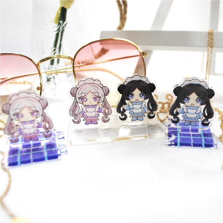 ペアアクリルスタンド（台座印刷あり）